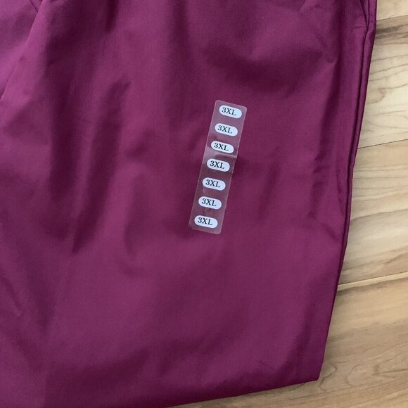 Cherokee Workwear Originals Scrub Pants 4001 Size 3XL Maroon New - Picture 2 of 8